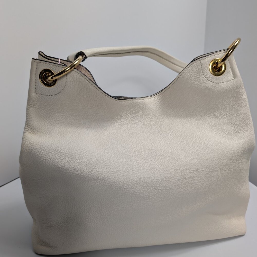 Prada Vitella Phenix Cream Hobo Bag - Picture 3 of 9
